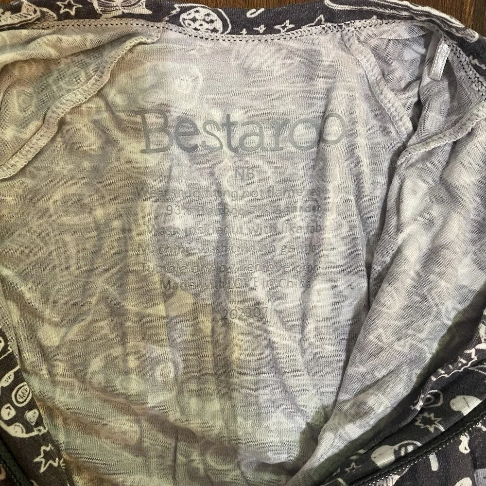 Bestaroo Bamboo Baby Boy Gray Space Footie Pajamas Zip Sleeper Bodysuit Newborn